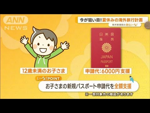 航空券が争奪戦…今が狙い目！夏休みの海外旅行計画　一番人気はハワイ【あらいーな】(2023年5月19日)