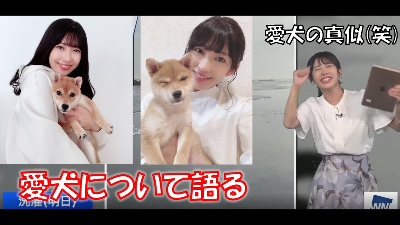 【山岸愛梨】愛犬よりはしゃいでる？？【美女】