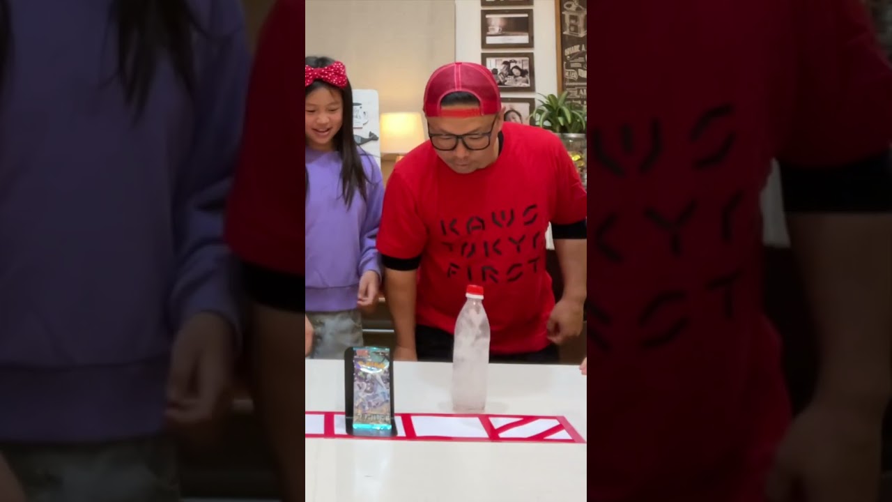 ボトルフリップチャレンジ　男子VS女子が盛り上がりすぎた！#Shorts