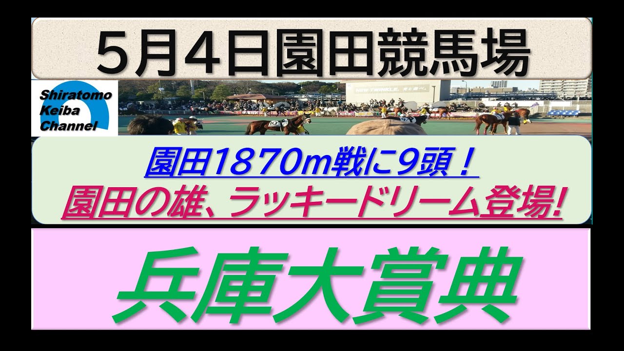 【競馬予想】重賞・兵庫大賞典　ラッキードリーム不動！？～２０２３年５月４日 園田競馬場 ：５－８