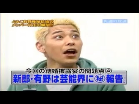 【めちゃ²イケてるッ! 】よゐこ有野極秘結婚式メンバー仰天の瞬間!!
