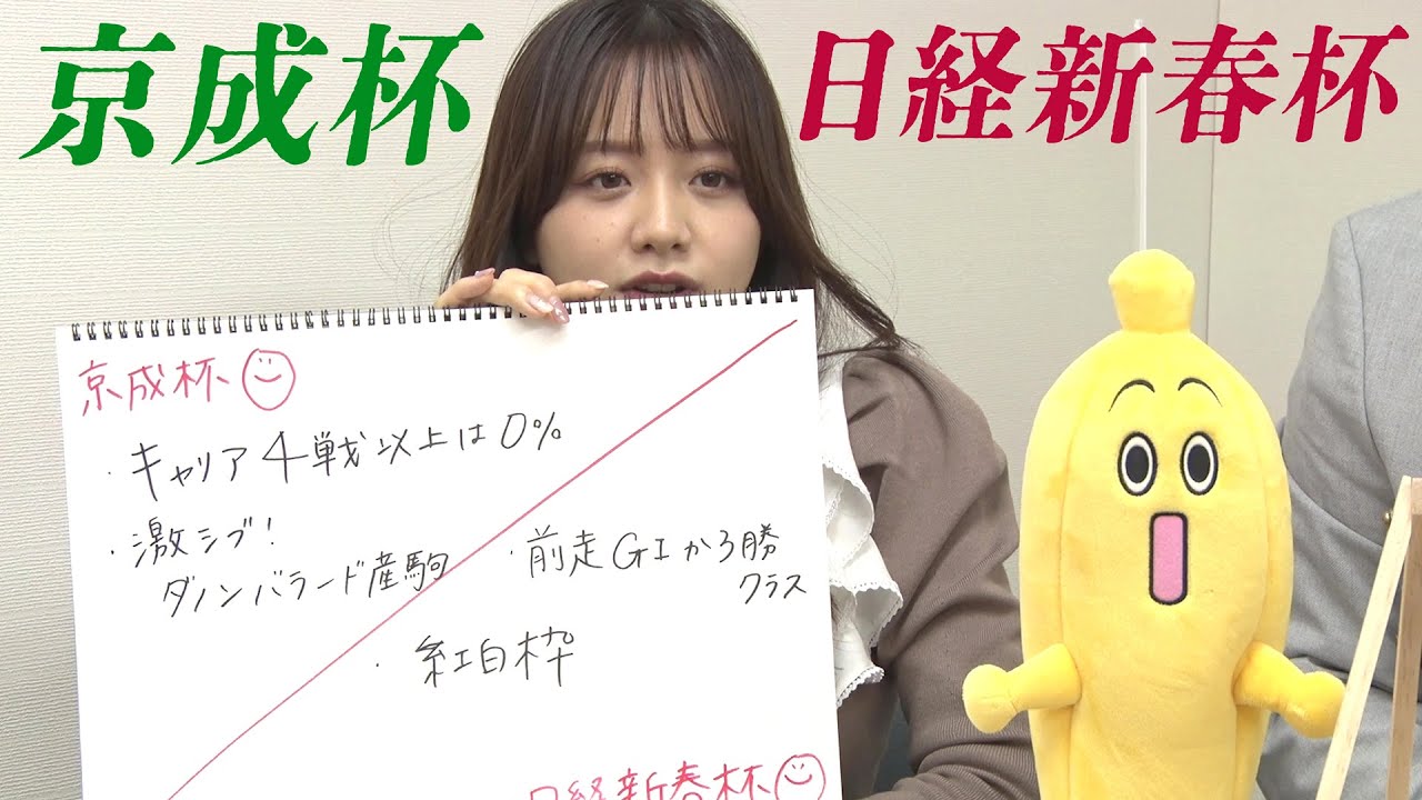 森香澄アナのチョイ足しキーワード「京成杯（GIII）／日経新春杯（GII）」