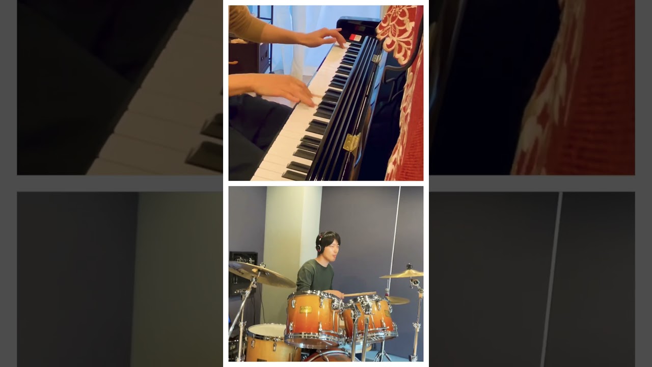 FIRST NOTE (from BLUE GIANT Soundtrack) | drums&piano cover | ピアノとドラムで1人ブルージャイアントしてみた