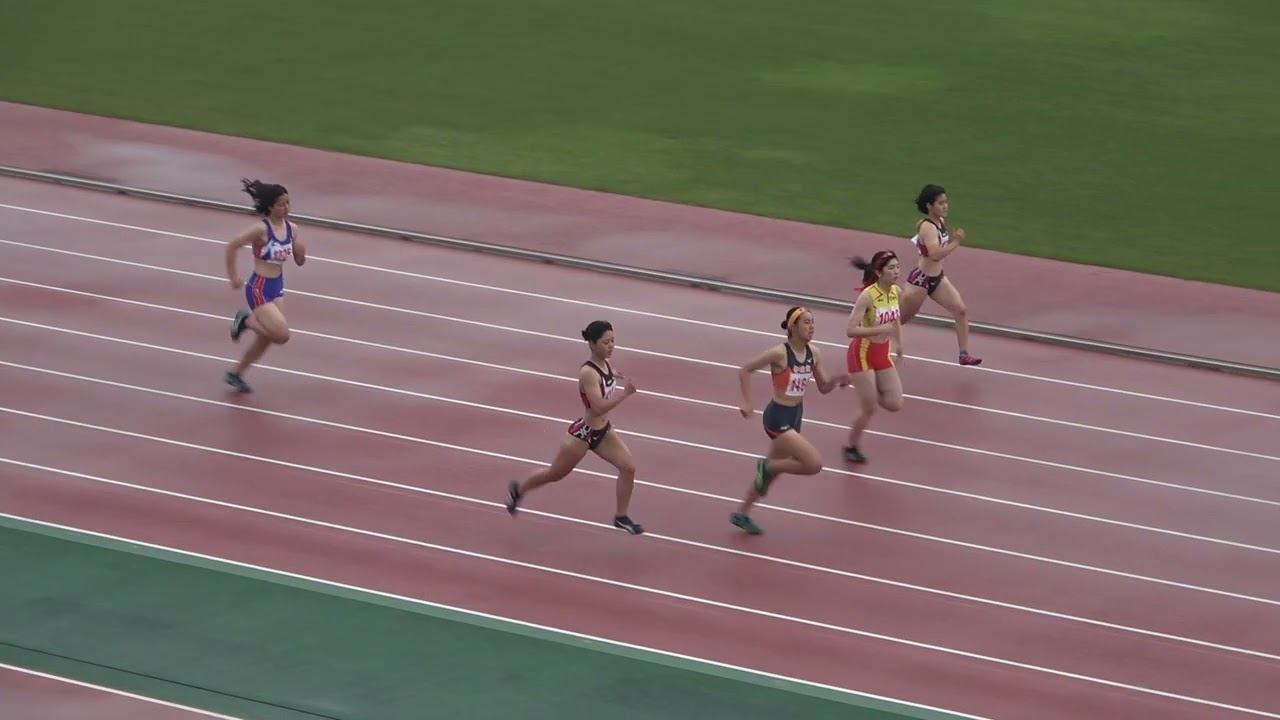 20230429161644宮崎県高校ジュニア女七種200ｍ2組 永井 理子2/宮崎(宮崎西)