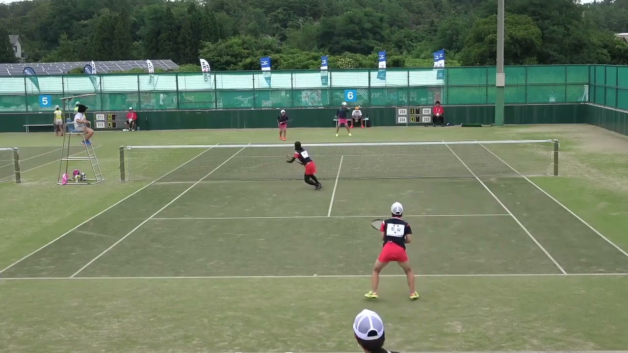 2021年IH ソフトテニス 女子個人2回戦 神保瑞・石山実来(巻・新潟) vs 田中涼葉・植月知春(須磨学園・兵庫)