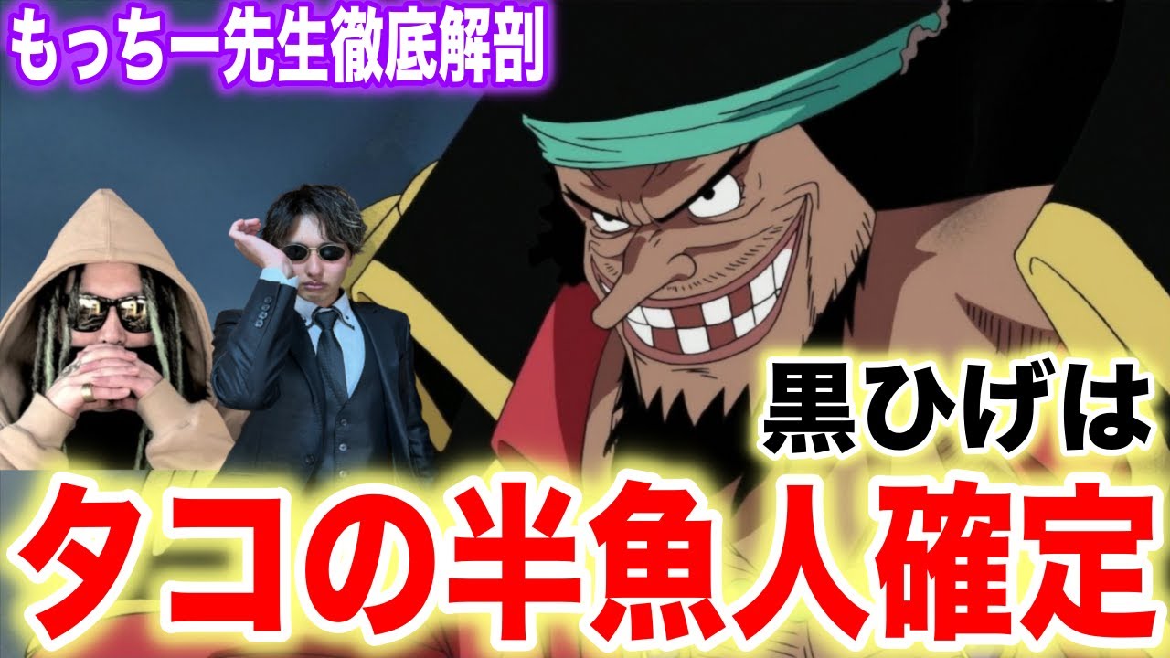 【考察】黒ひげタコの半魚人説確定!?もっちー先生が唱える最強考察を徹底解剖してみた【ONE PIECE】