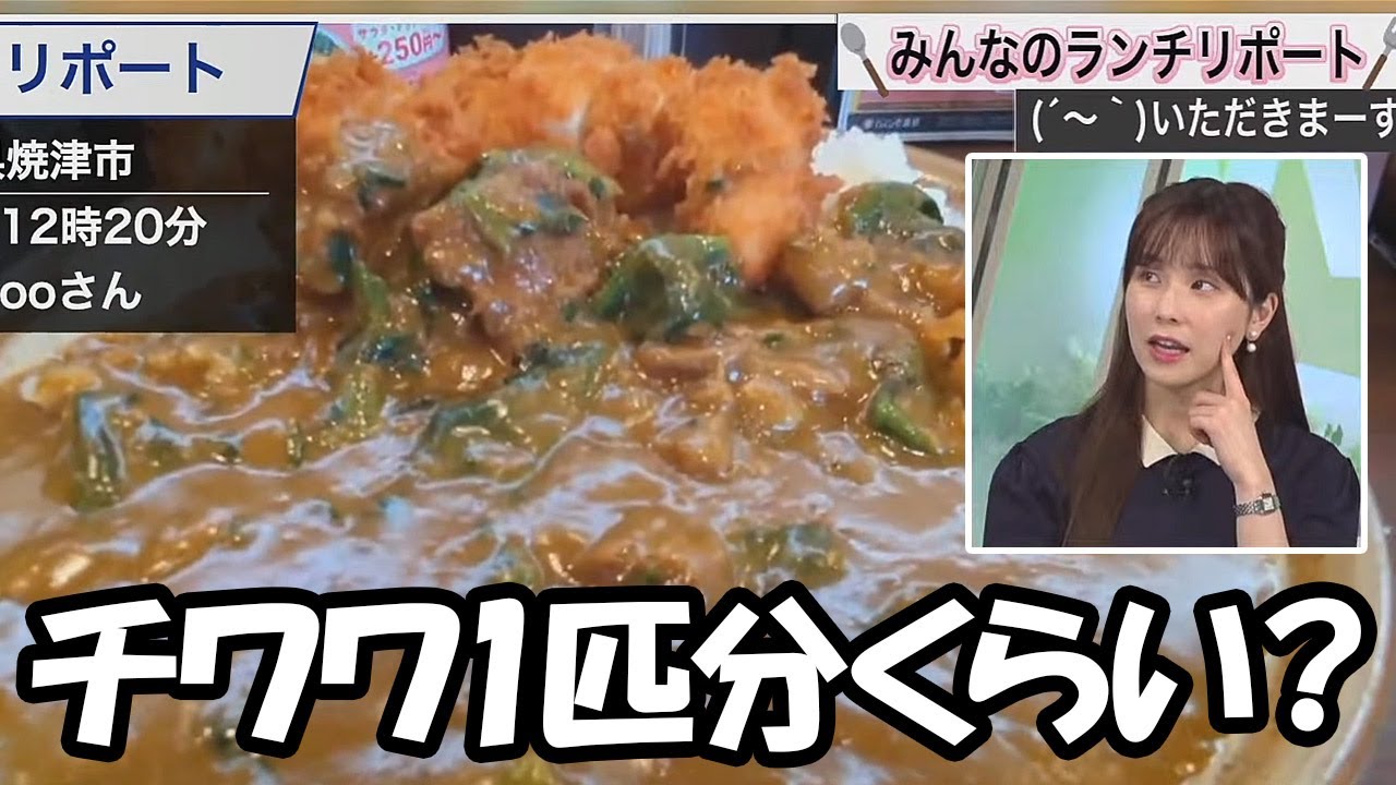 【松雪彩花】ココイチのカレーの量をチワワに換算するお天気お姉さん