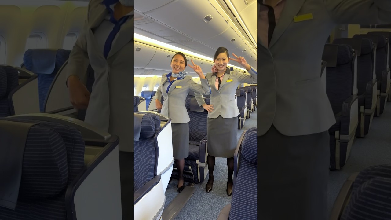 練習したよ🕺🕺💞#allnipponairways #愛のしるし #踊ってみた #CA #airplane #puffy #shorts