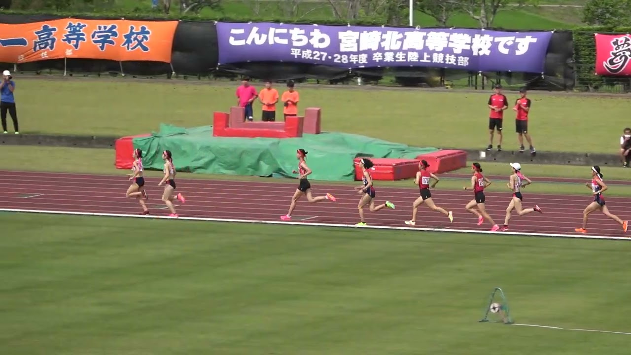 20230527151748宮崎県高校総体女1500ｍ決勝 上柳 凜2(宮崎日大)4'38"30