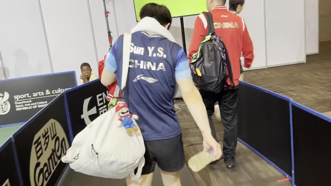 【オフショット】孫穎莎選手はマリオがお好き｜世界卓球2023南アフリカ