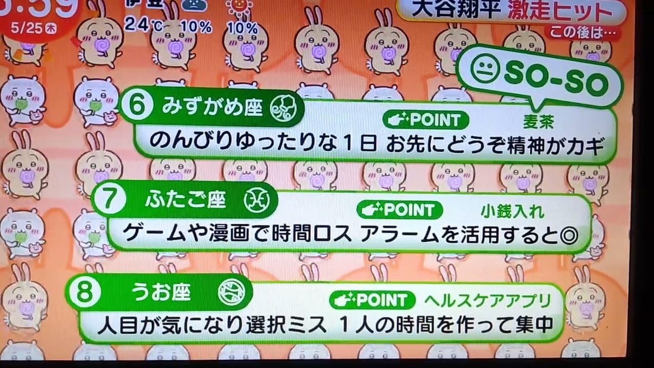 ちいかわ占い 5月25日