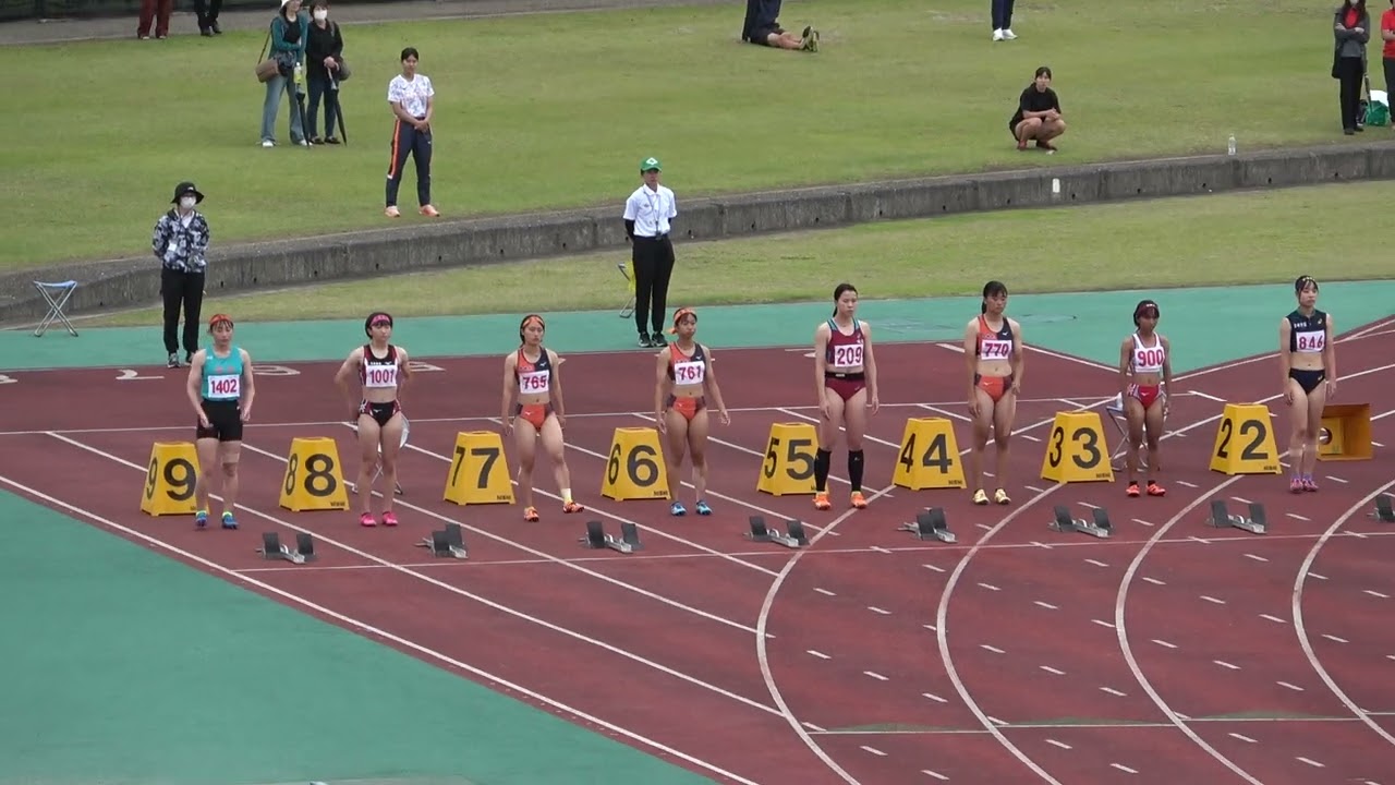 20230528152821宮崎県高校総体女100ｍ決勝 神山 菜々3(宮崎北)12"06