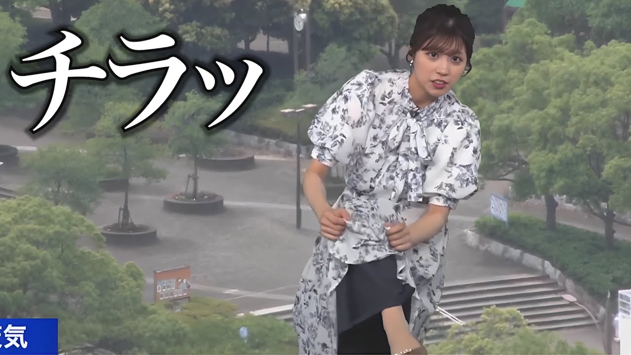 チラッと見せたくなる衣装を着こなす、天真爛漫なお天気お姉さん【小林李衣奈】