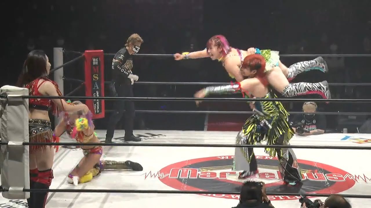 桃野美桜 & 彩羽匠 VS ウナギ・サヤカ & 川畑梨瑚 2023.05.19