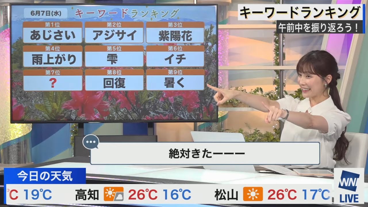 [松雪彩花]リポート見る前に答えを決める・“絶対〇〇”・“ほらぁ〜”などあやち🎀さんらしい1ヶ月ぶりのキーワードランキング