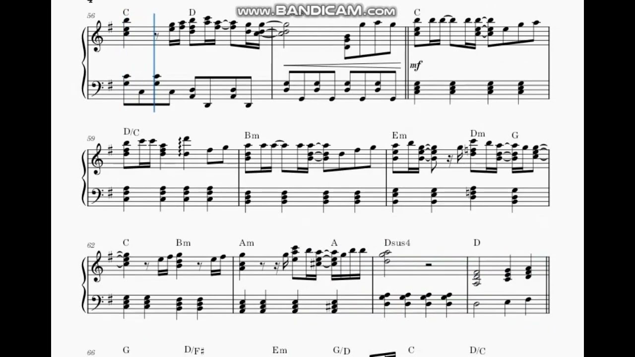 柏木由紀-火山灰/ピアノアレンジ(MuseScore4 ver.)