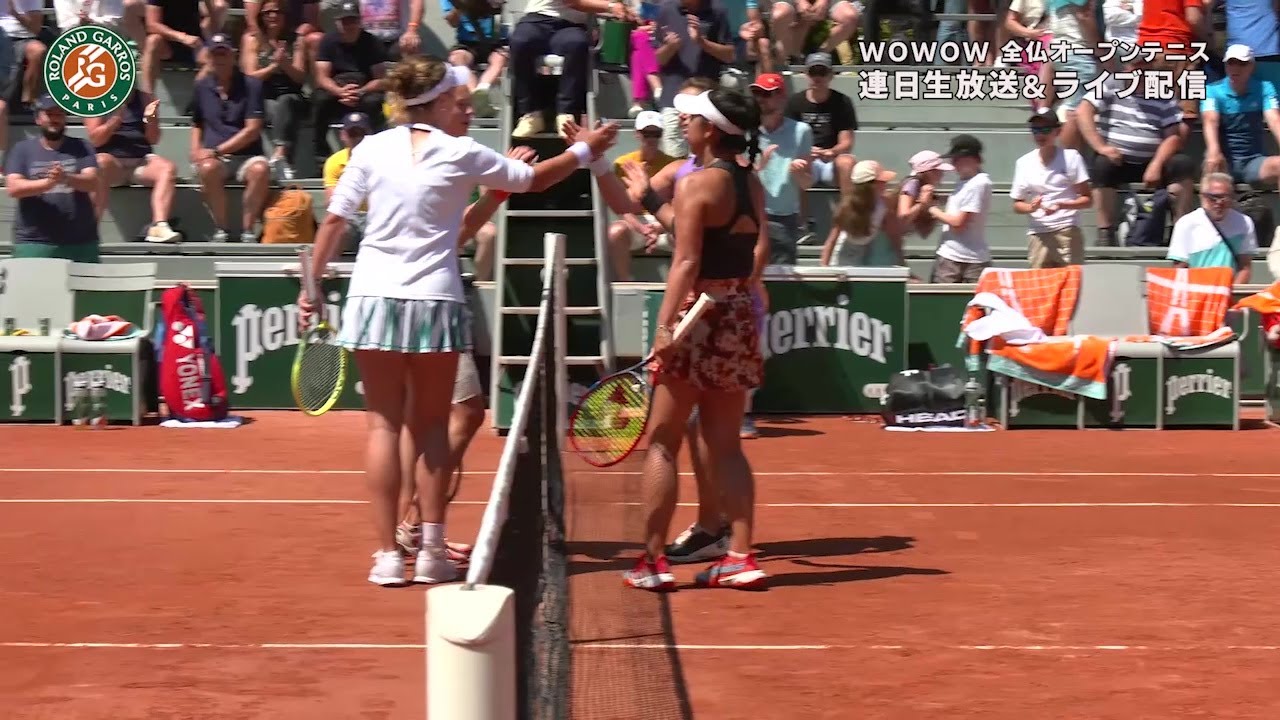 【ダブルス1回戦】B.クレイチコバ＆K.シニアコバ vs U.エイケリ＆穂積 絵莉 ハイライト│全仏オープンテニス2023【WOWOW】