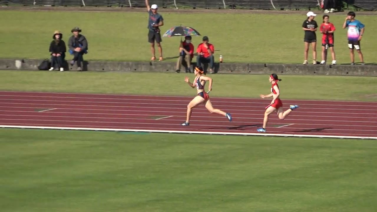 20230529162000宮崎県高校総体女4×400ｍＲ予選1組 宮崎北4'00"94：岩切里楠子(3)・品川 莉子(1)・舟橋 美琳(3)・吉野 綾香(2)