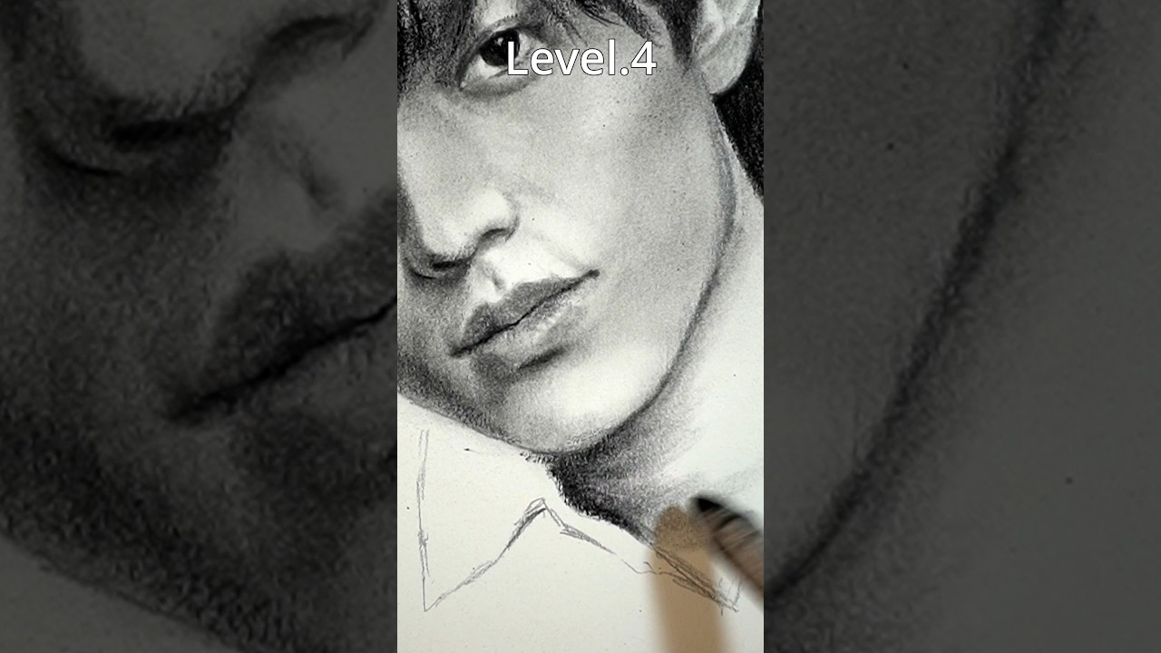 永瀬廉をレベル別に描いてみた。#shorts #永瀬廉 #kingandprince #drawing #pencildrawing#鉛筆画  #foreverk&p