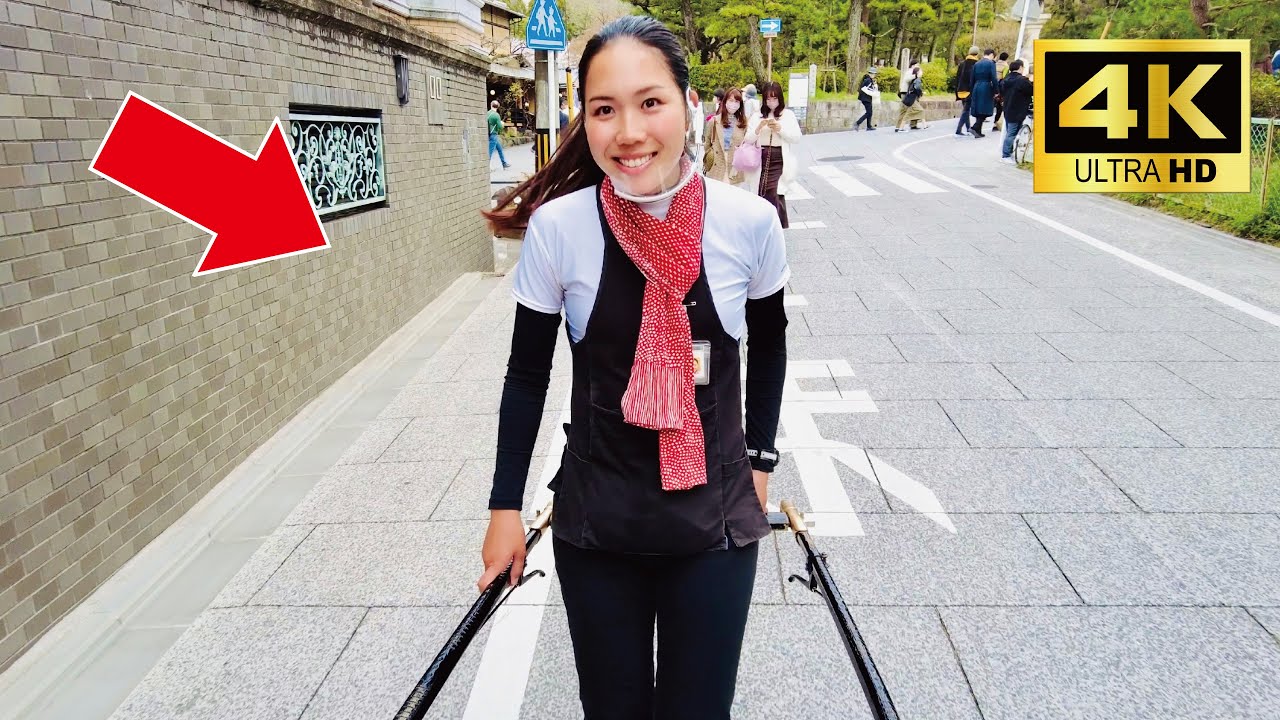 A cute Japanese girl Shiorin guided me around the Kyoto by rickshaw😊