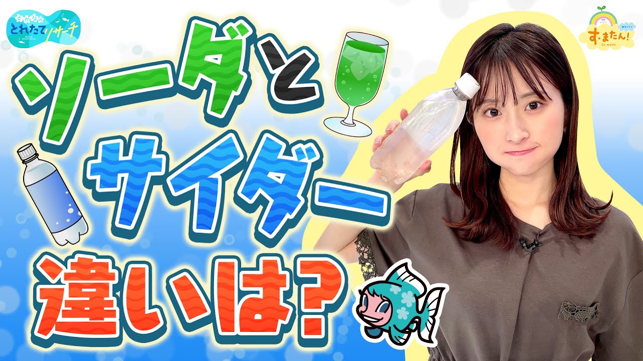 ソーダとサイダーの違いは？／とれたてリサーチ