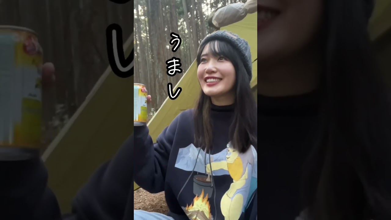 原付ソロキャンパーの設営からの宴　#shorts