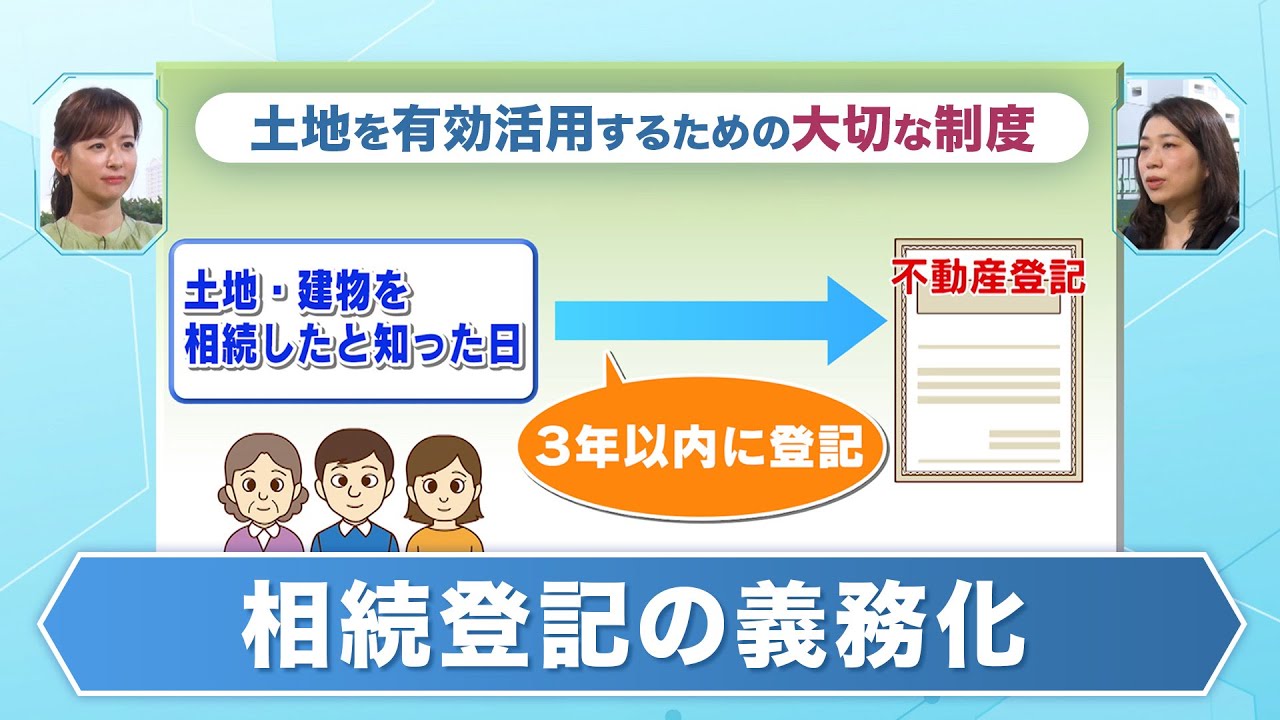 相続登記の義務化と相続土地国庫帰属制度 ミライの歩き方 2023年6月14日放送分【公式】
