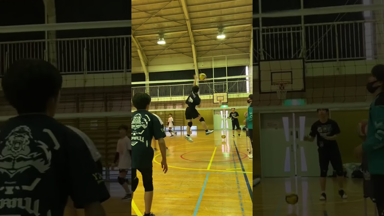 【バレーボール】243cmのネットで戦う中学生たち🔥