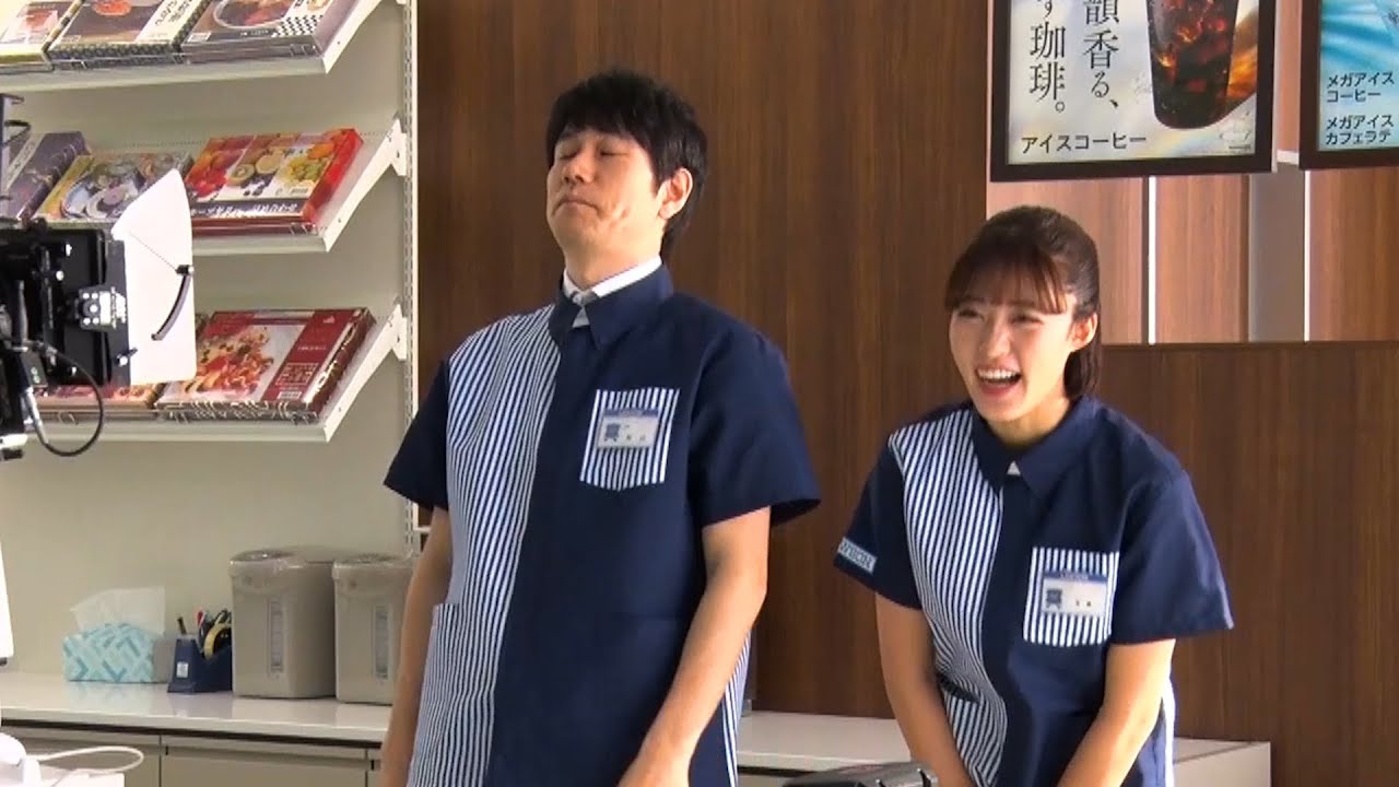 王林、“店長”松山ケンイチのNGに思わず爆笑！？　ローソン新TVCM『創業祭　お得』篇