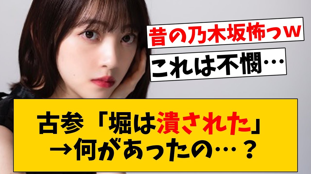 古参「堀未央奈は潰された」当時の乃木坂が怖すぎる件ｗｗｗ…に対するオタの反応集