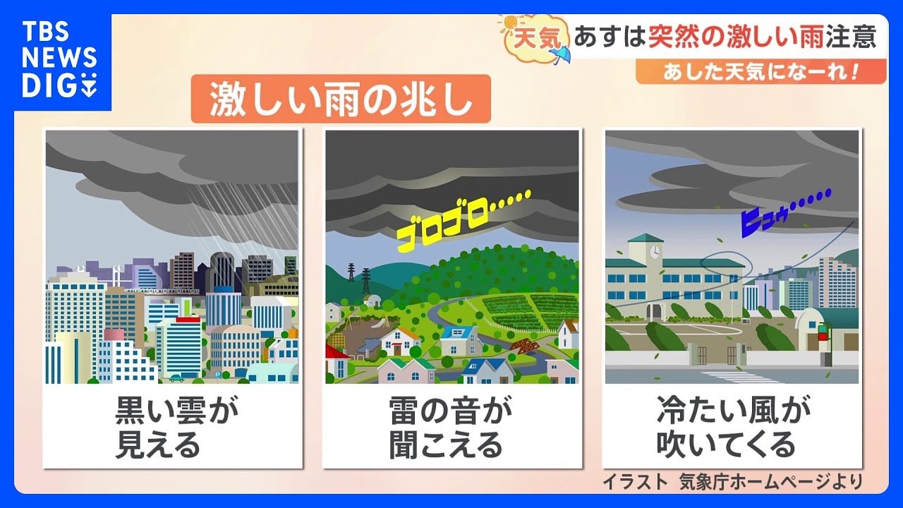 【6月16日 関東の天気】気温上昇 蒸し暑さにも注意｜TBS NEWS DIG