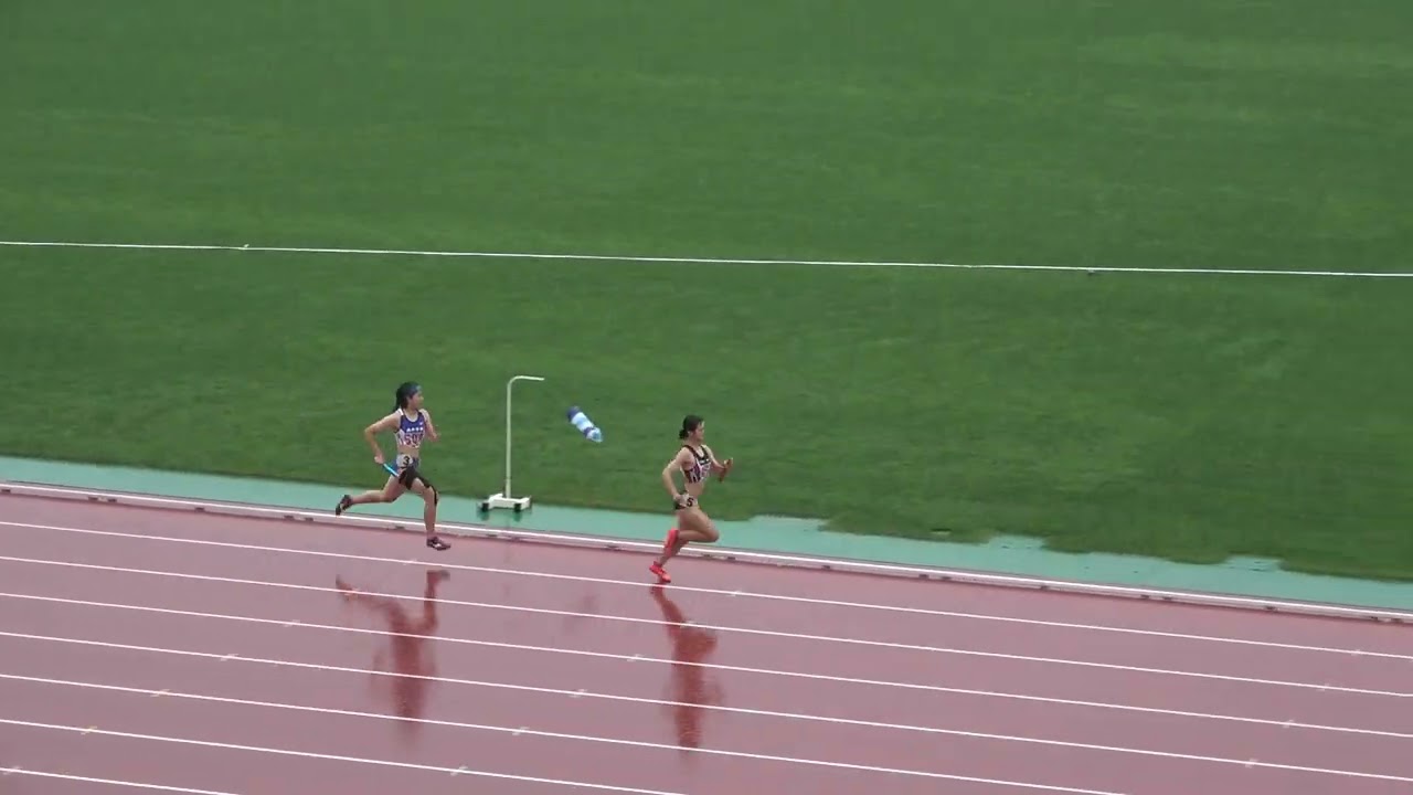 20230618160814南九州鹿児島女4×400mＲ予選2組 宮崎商：北林　楽衣愛(1)・上岡　姫乃(3)・髙橋　蘭凪(2)・内山田　玲(2)　3:56.17 Q