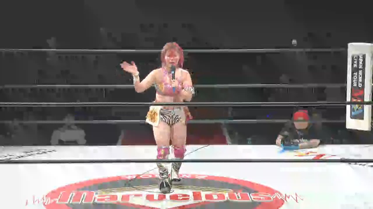 桃野美桜、尾崎魔弓とのタイトルマッチへ熱い意気込みを語る！（血の描写あり）