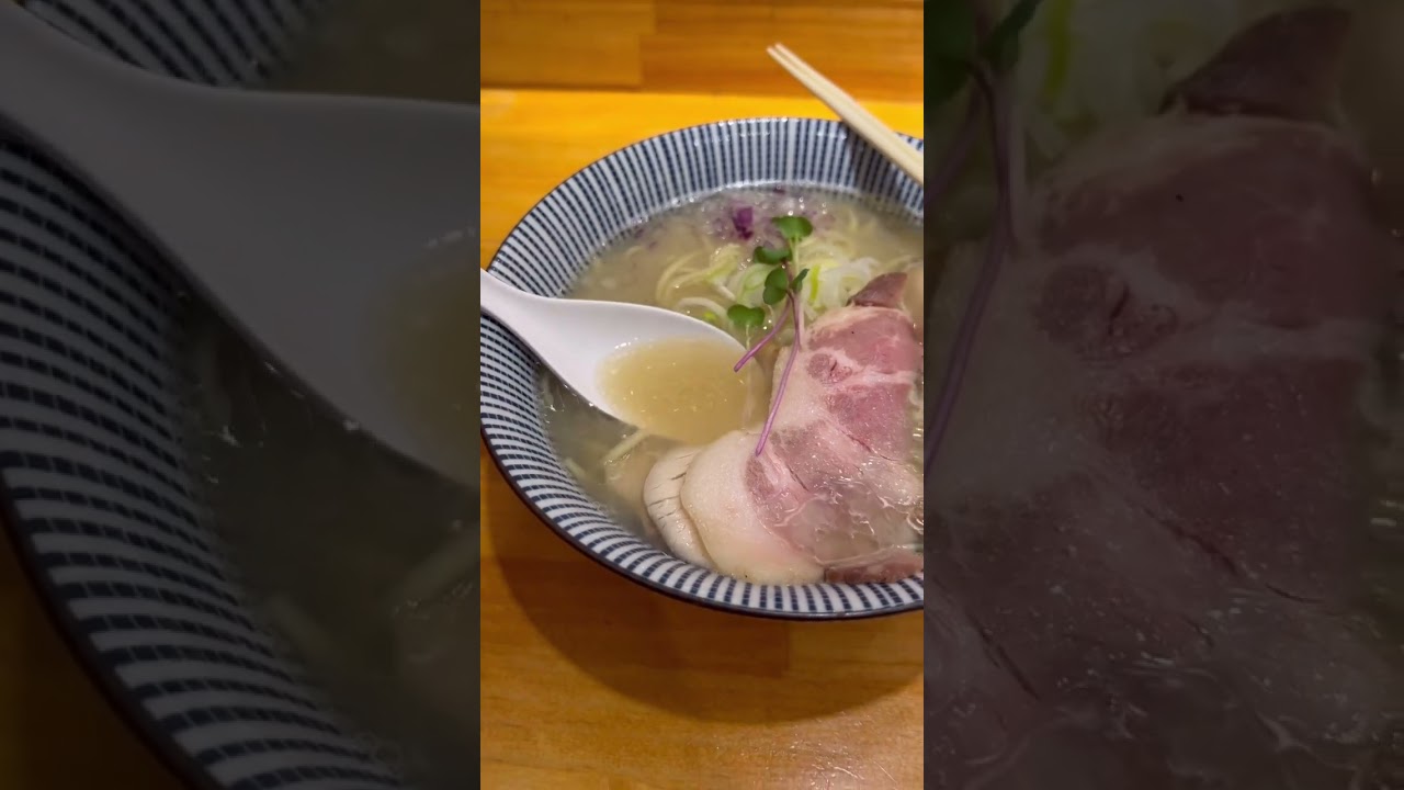 京都駅の近くにある、行列のできる貝だし専門のラーメン店🍜優しいスープには「蛤・あさり・帆立」の旨みと風味が凝縮されてた🐚 #京都グルメ
