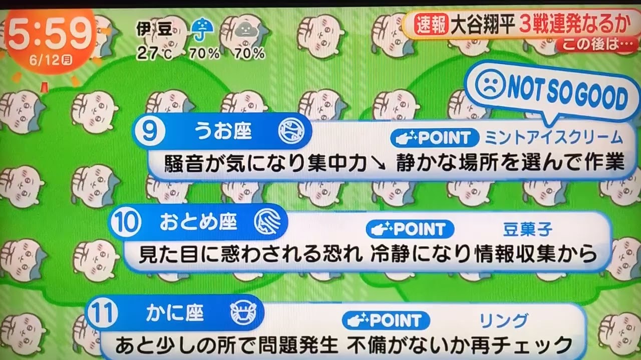 ちいかわ占い 6月12日