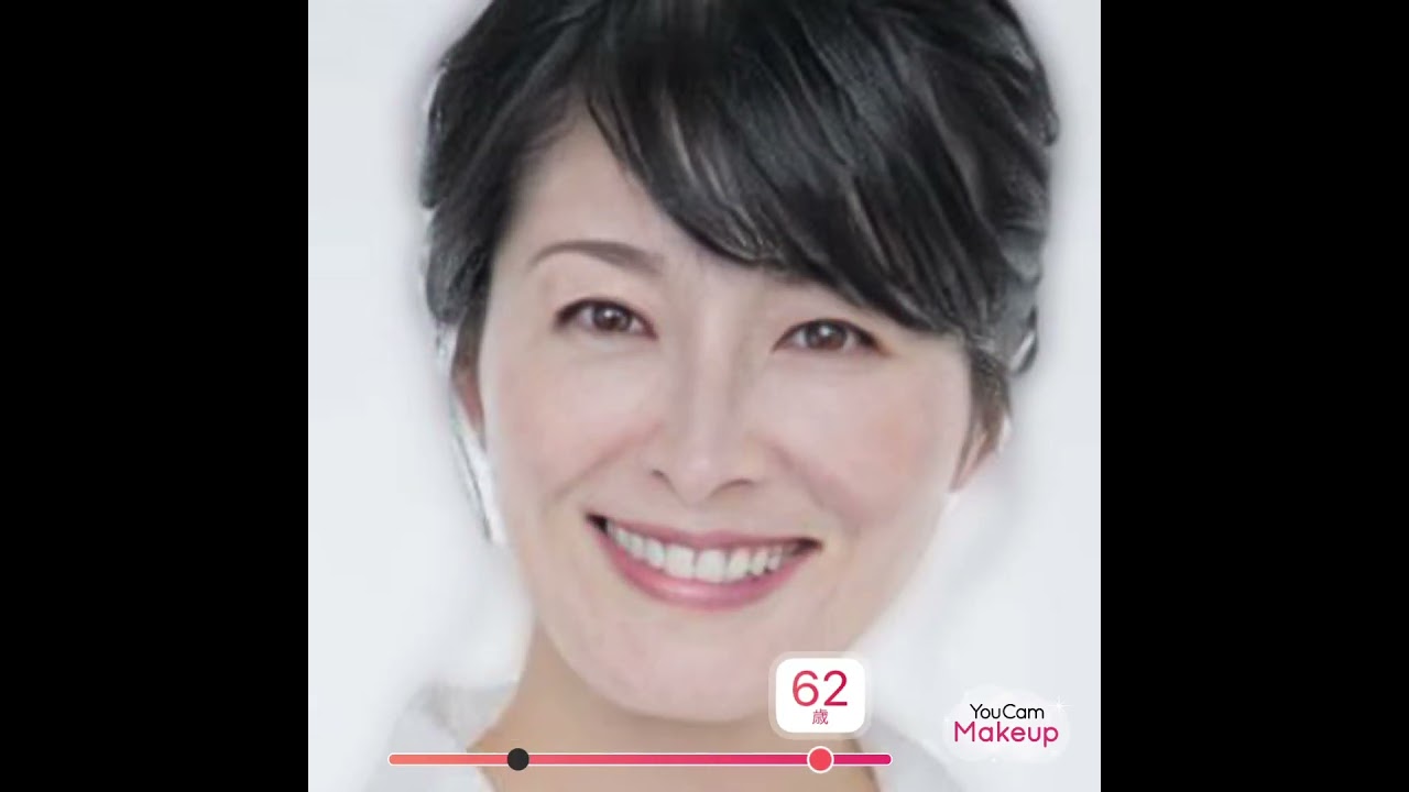 女子アナ・阿部あき子のAI未来予測老化動画