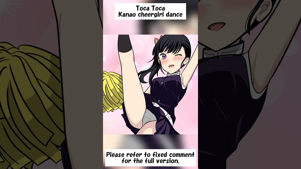 Toca Toca Kanao cheergirl dance【きめつのやいば・demon slayer・鬼滅の刃・栗花落カナヲ・Nezuko・炭治郎・귀멸의칼날・animation】 #shorts