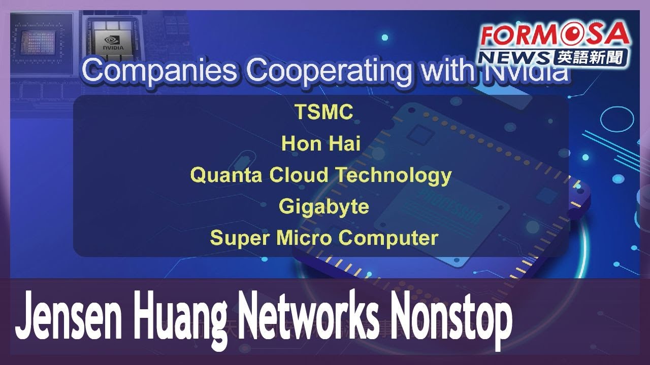 Nvidia CEO Jensen Huang networks with partners in Taiwan’s AI supply chain