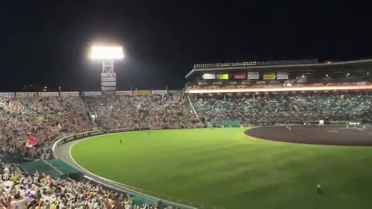 【聖地交流戦とらほー】6月度みんなで六甲おろし✨ヒーロー選手挨拶ウィニングロード ✨小幡竜平選手 ✨ 23.6.3.阪神甲子園球場