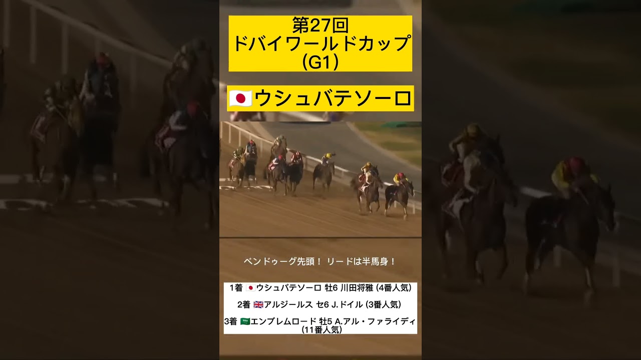 【勝手に】アナウンサー㉗ (2023 ドバイワールドカップ)