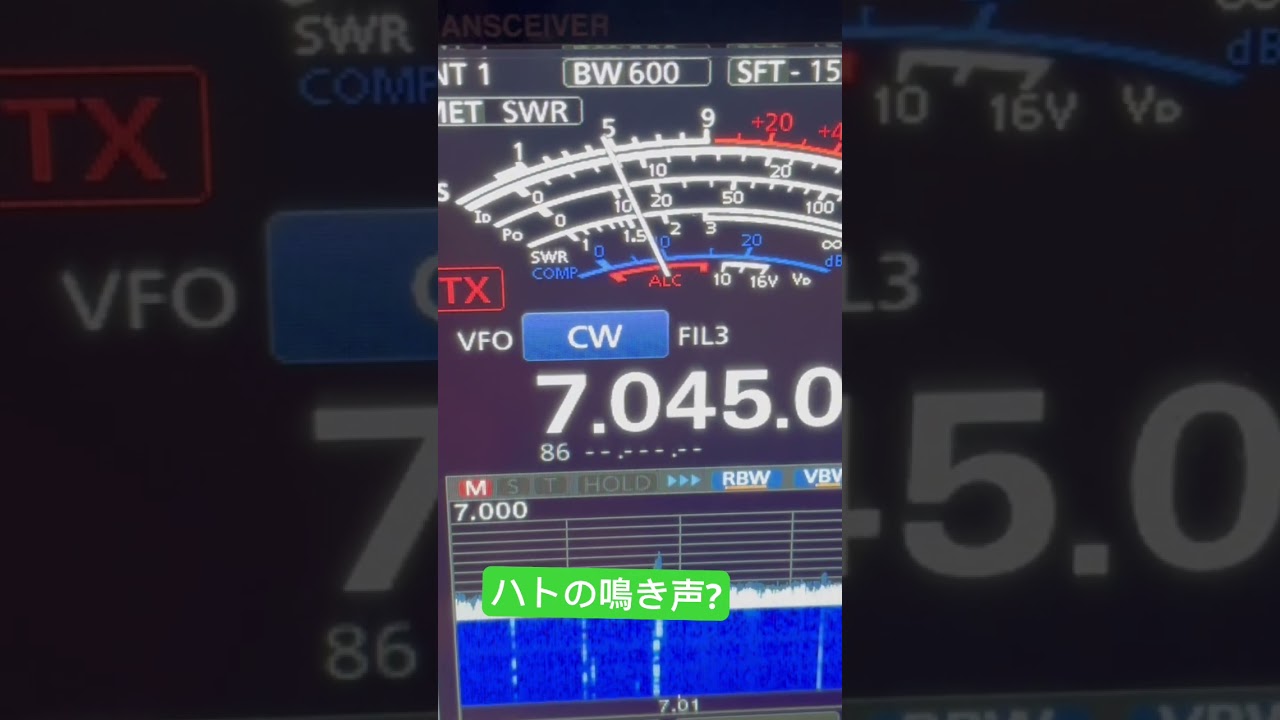 この音はなんでしょう? #アマチュア無線 #cw #モールス信号
