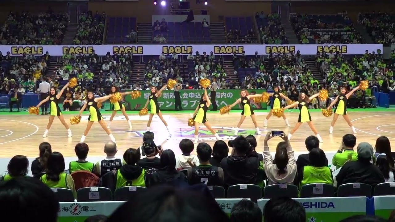 レバンガ北海道_パシスタスピリッツ_タイムアウト中のダンス