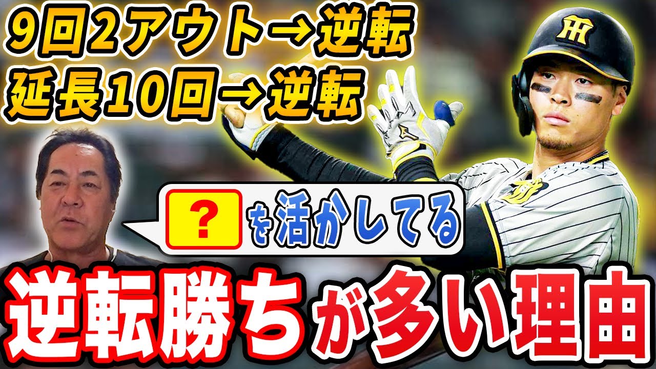 【5連勝】〇〇が好調の要因？逆転勝ちが多い岡田阪神について解説します【阪神タイガースVSヤクルト戦】