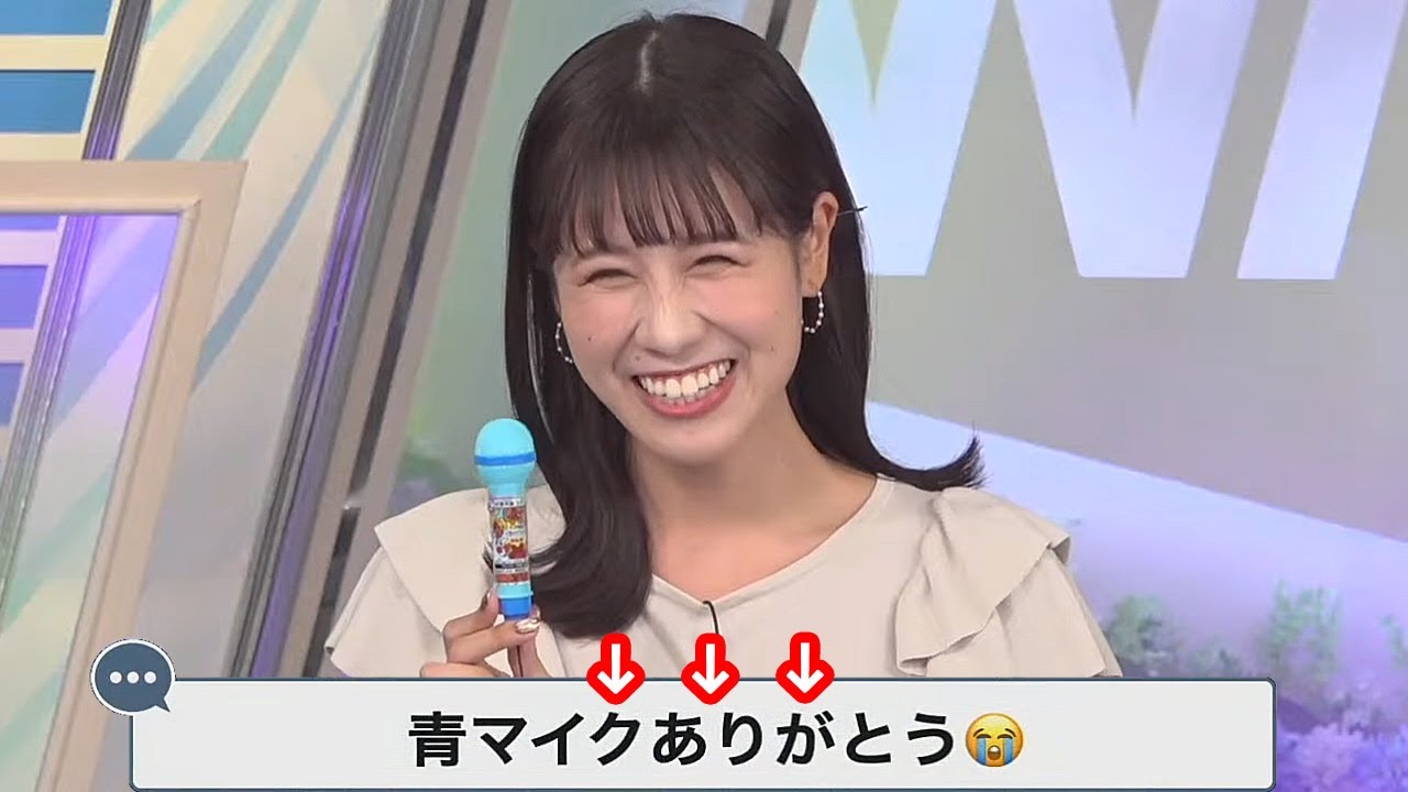 【戸北美月】みーステの必須アイテムである水色マイクは6月いっぱいで終了すると言うお天気お姉さん