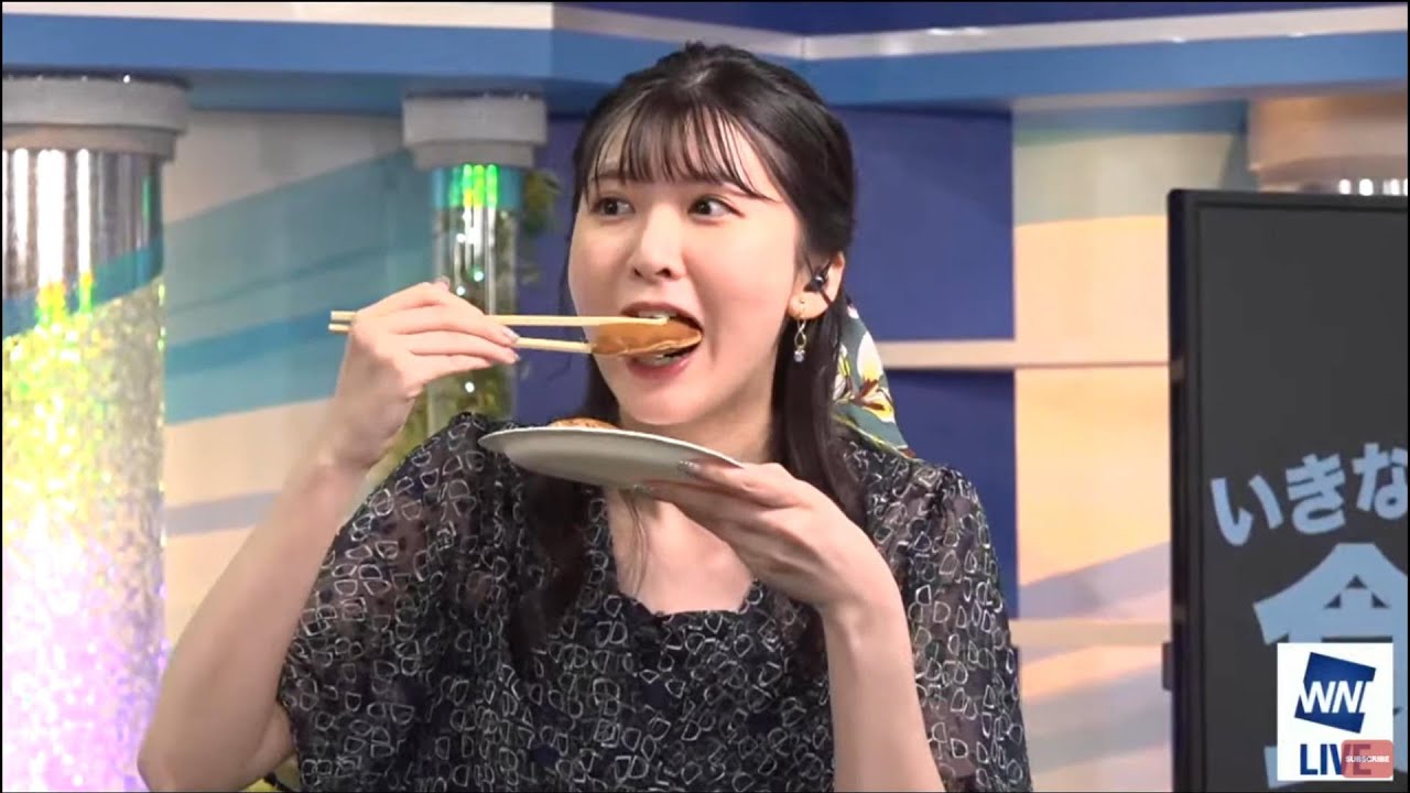 【駒木結衣】大きなどら焼きを四口で食べる