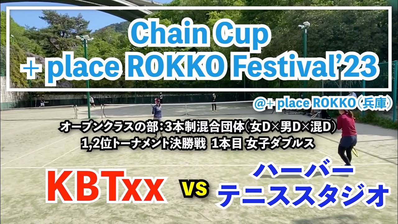 Chain Cup +placeROKKO 女D[1,2位トーSF] KBTxx vs ハーバーテニススタジオ