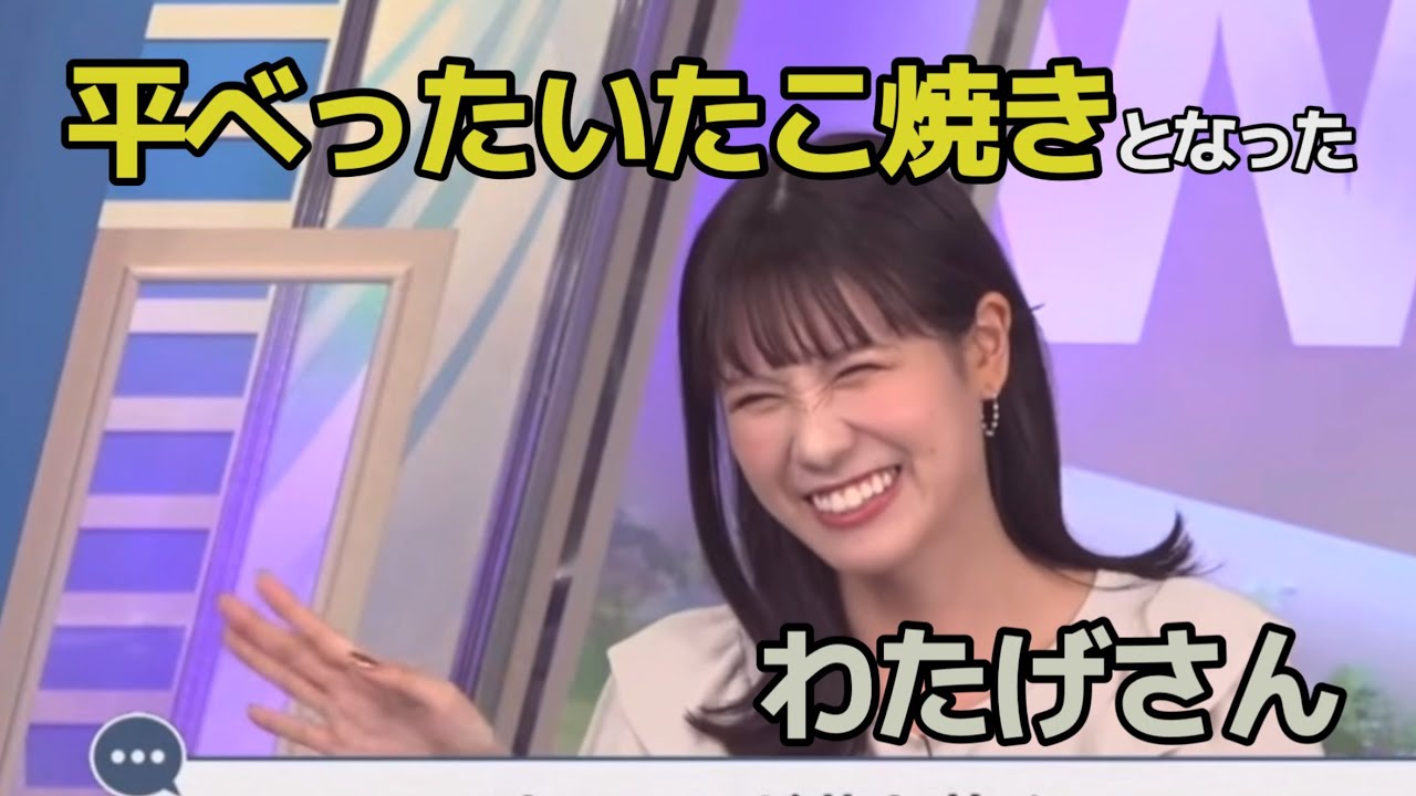 平べったいたこ焼きとなったわたげさん最新情報【戸北美月／ウェザーニュース切り抜き】