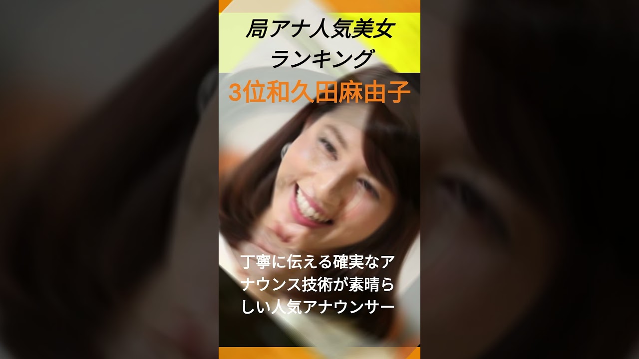 局アナ人気美女ランキング#shorts #short #芸能人 #ランキング #アナウンサー
