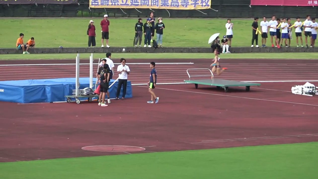 20230709160817宮崎県選手権女4×400mＲ決2組 宮崎商業高3'55"48：北林楽衣愛(1)・上岡 姫乃(3)・高橋 蘭凪(2)・内山田 玲(2)