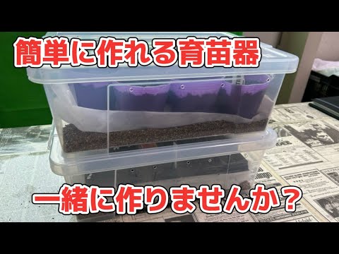 【種屋が教える！】簡単育苗器の作り方！